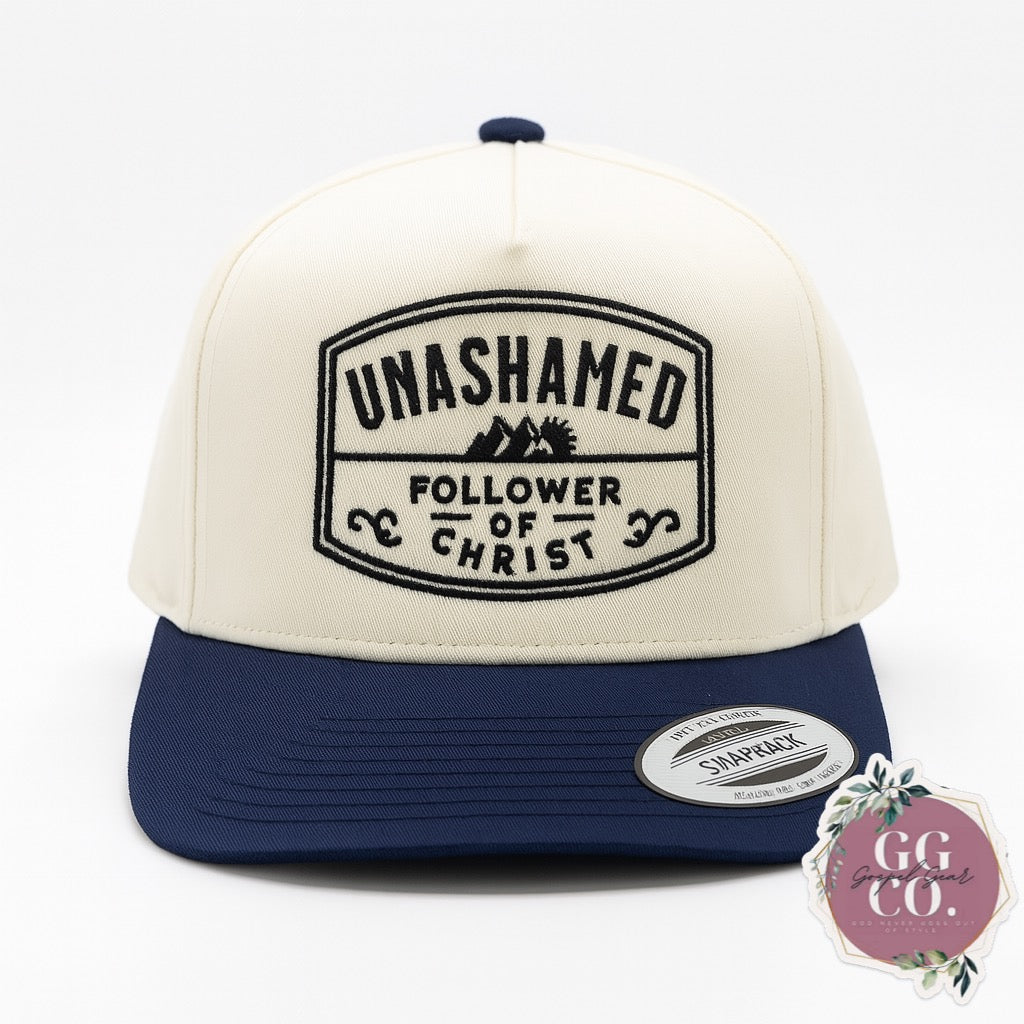 Unashamed Follower of Christ Hat – Christian Snapback Cap | Faith-Based Apparel by Gospel Gear Co.