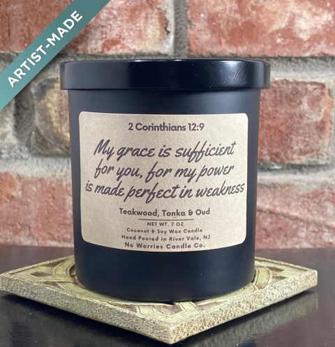 Grace- Teakwood, Tonka and Oud No Worries Candle