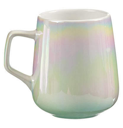 Iridescent mug on a white background