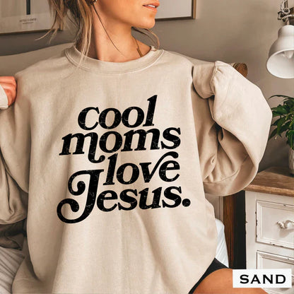 Cool Moms Love Jesus -  Christian Shirt - Christian Apparel - Graphic Tee - Christian Gift (8:3-4)