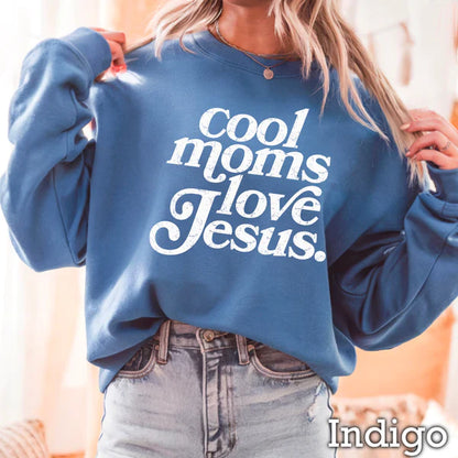 Cool Moms Love Jesus -  Christian Shirt - Christian Apparel - Graphic Tee - Christian Gift (8:3-4)