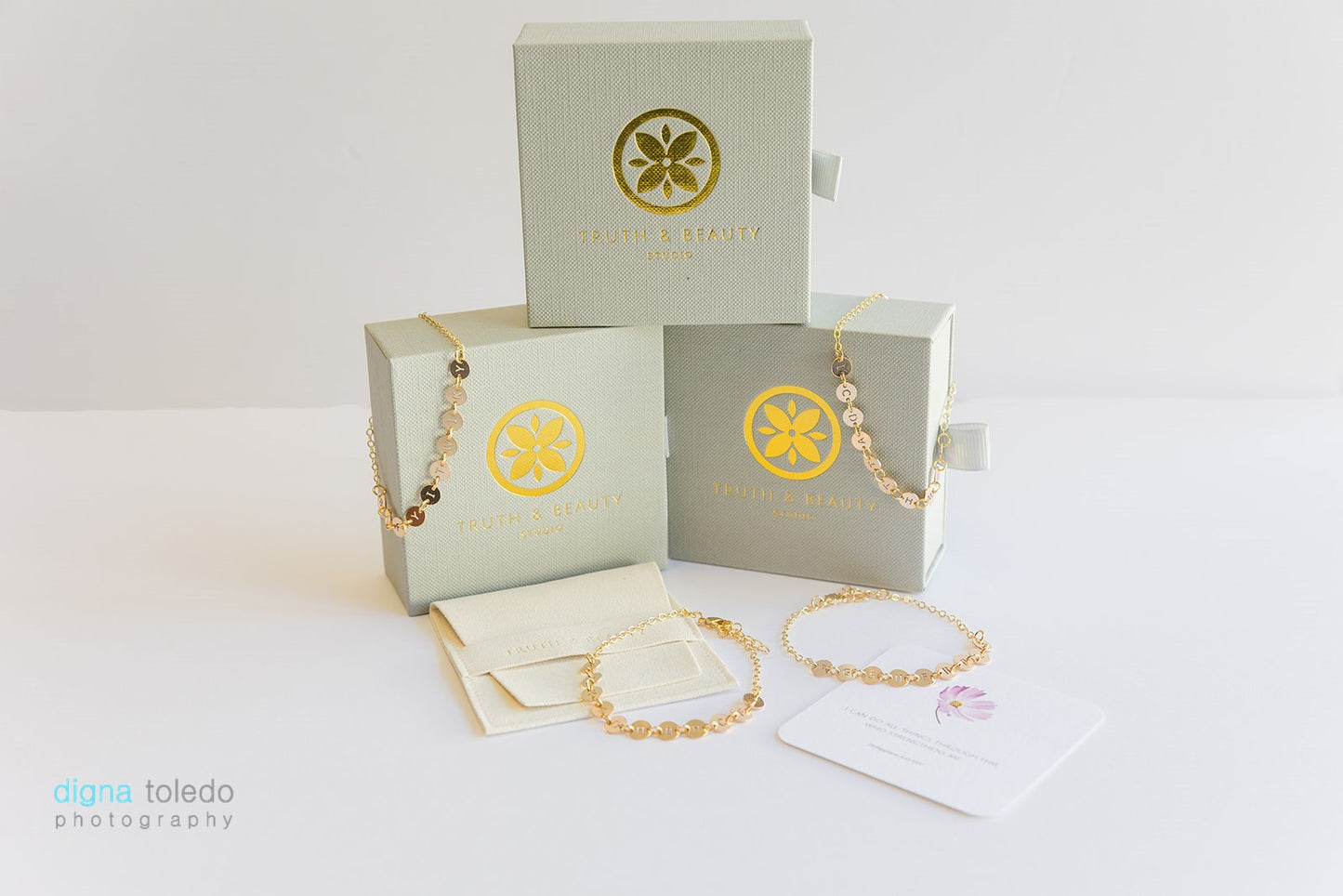 Elia Letter Bracelet | Gold Fill Bracelet | Living Word Jewelry™