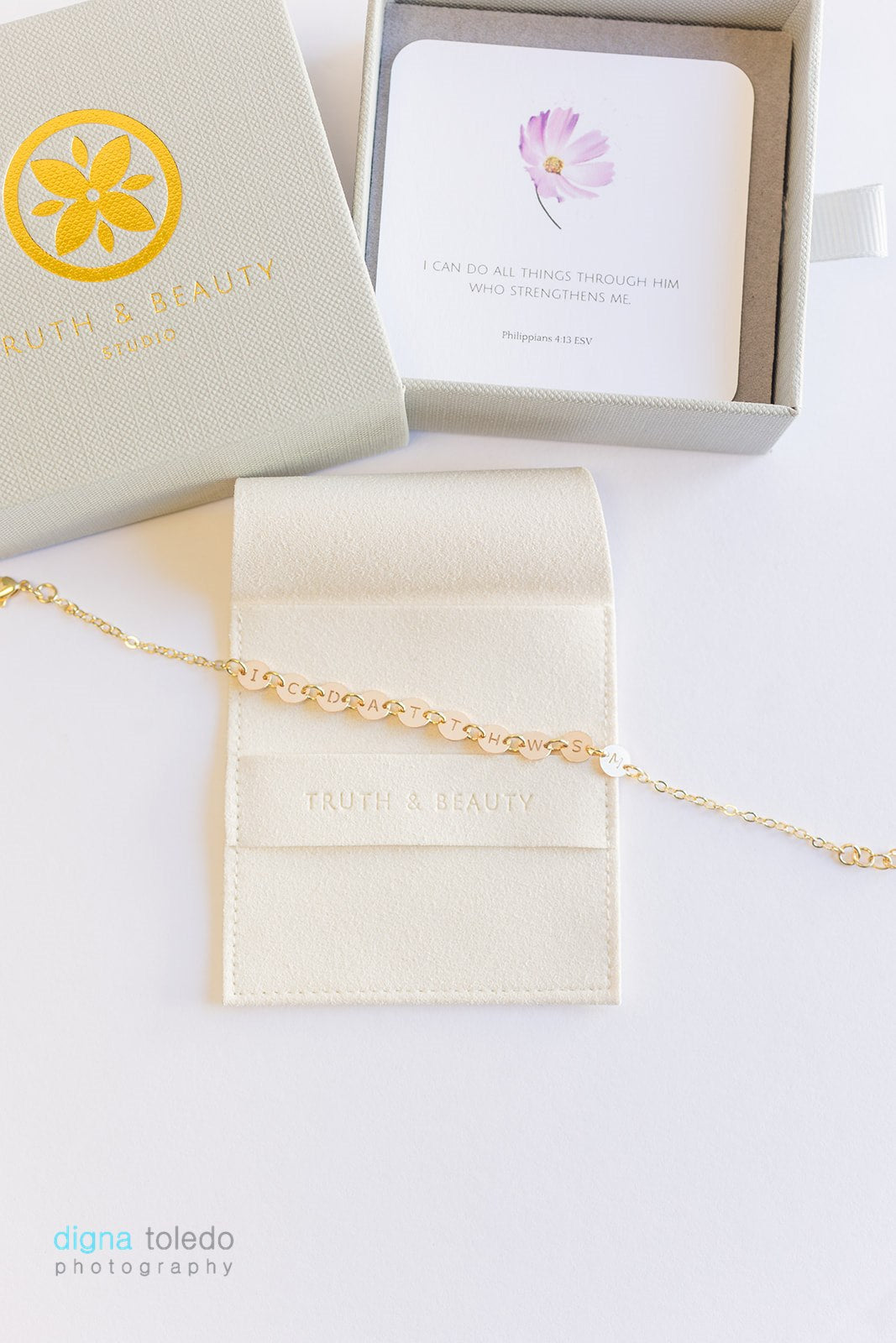 Elia Letter Bracelet | Gold Fill Bracelet | Living Word Jewelry™