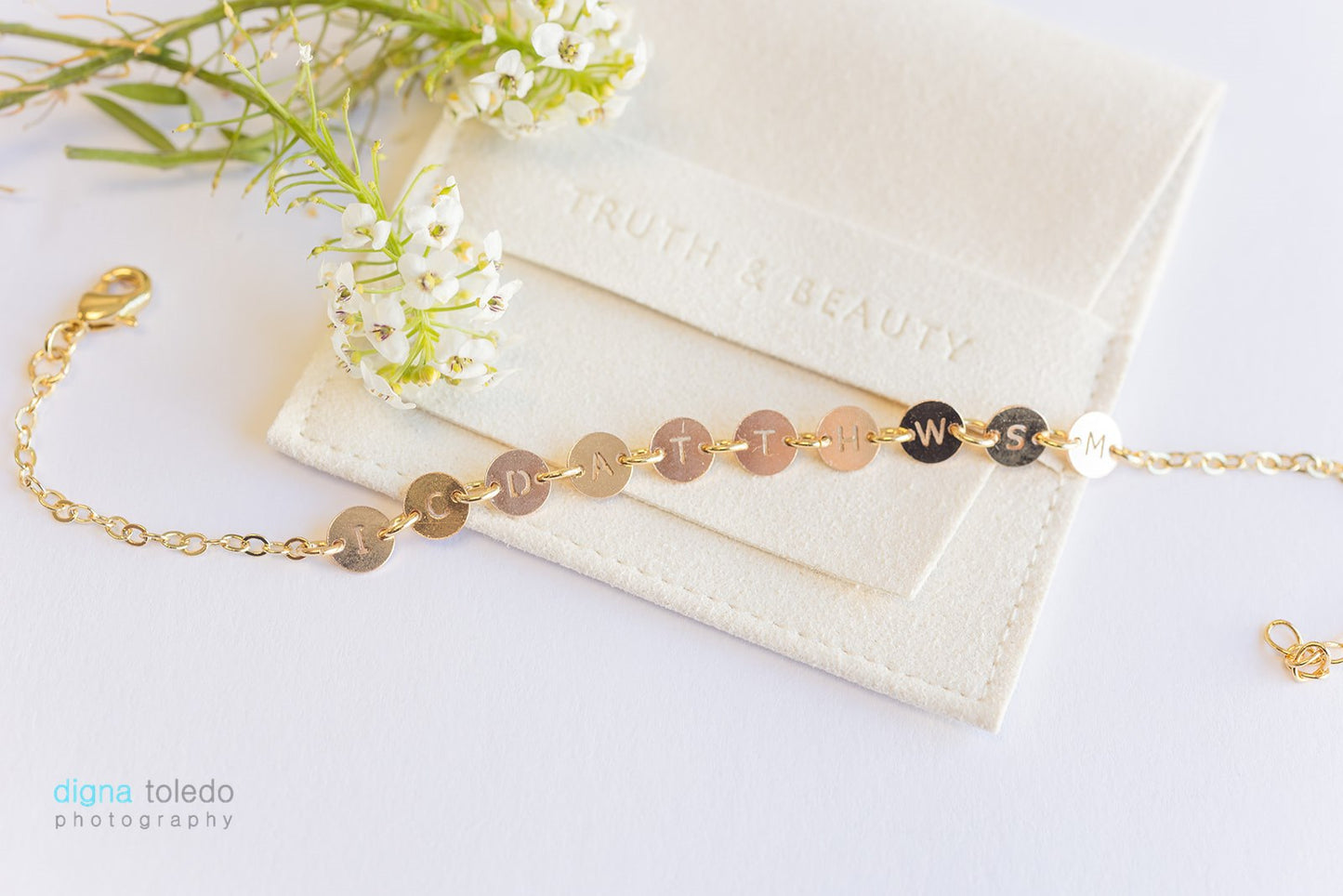 Elia Letter Bracelet | Gold Fill Bracelet | Living Word Jewelry™