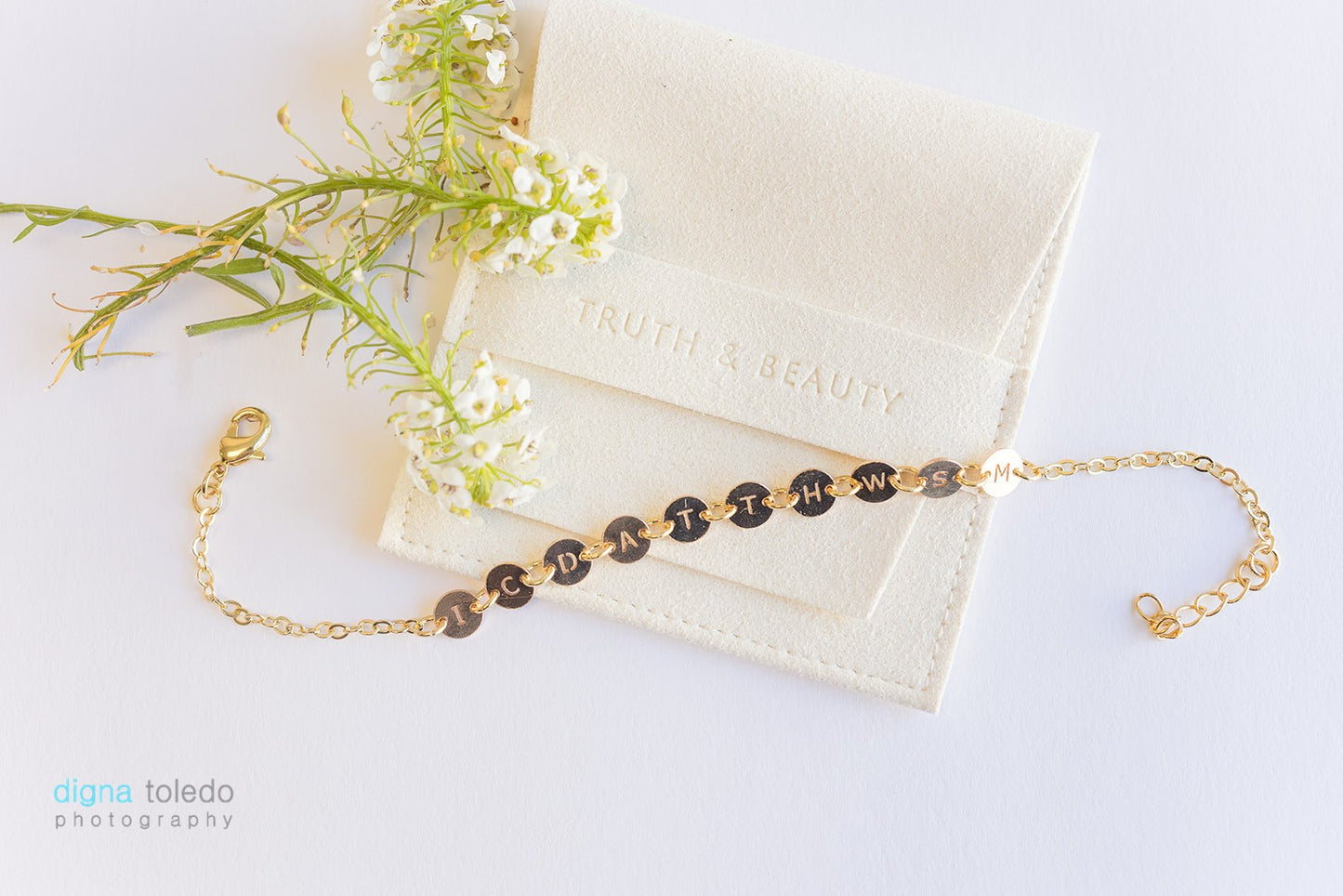 Elia Letter Bracelet | Gold Fill Bracelet | Living Word Jewelry™