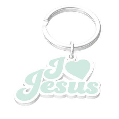 I Love Jesus Enamel Key Chain