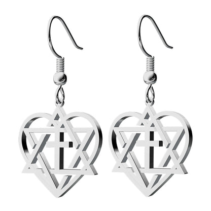 Messianic Heart Earrings
