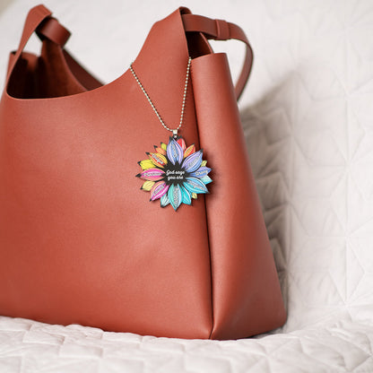 Identity Flower Key Chain, Rearview Mirror Ornament