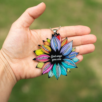 Identity Flower Key Chain, Rearview Mirror Ornament