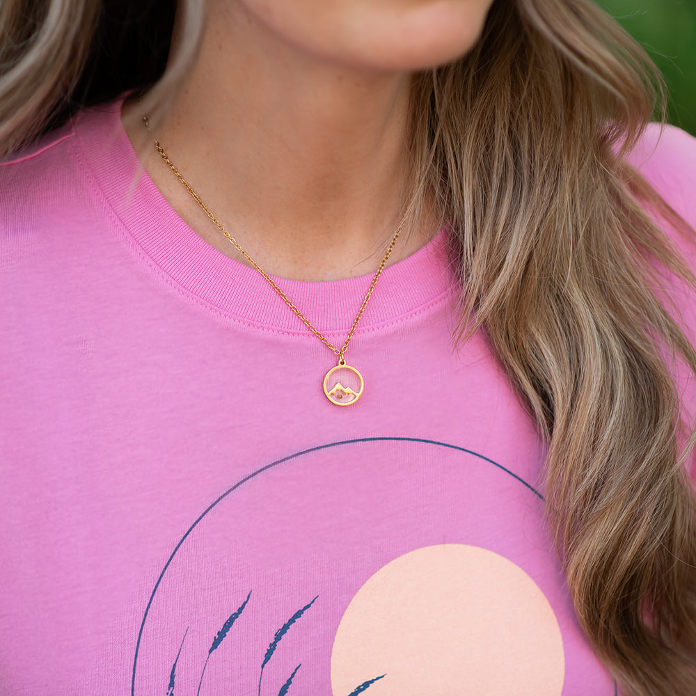 Mustard Seed Mountain Necklace