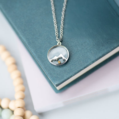 Mustard Seed Mountain Necklace