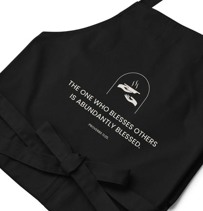 Proverbs 11:25 Organic Cotton Apron