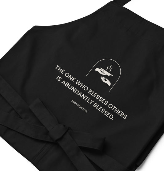 Proverbs 11:25 Organic Cotton Apron