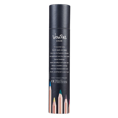 Veritas Coloring Pencils in Cylinder Set of 12