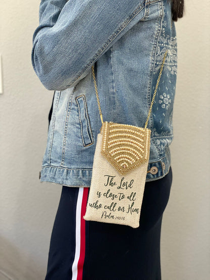 Crossbody Embroidered Cellphone Bag