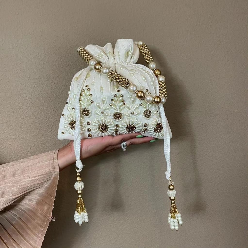 Statement Embroidered Bag for Special occasions by Rachel Christian