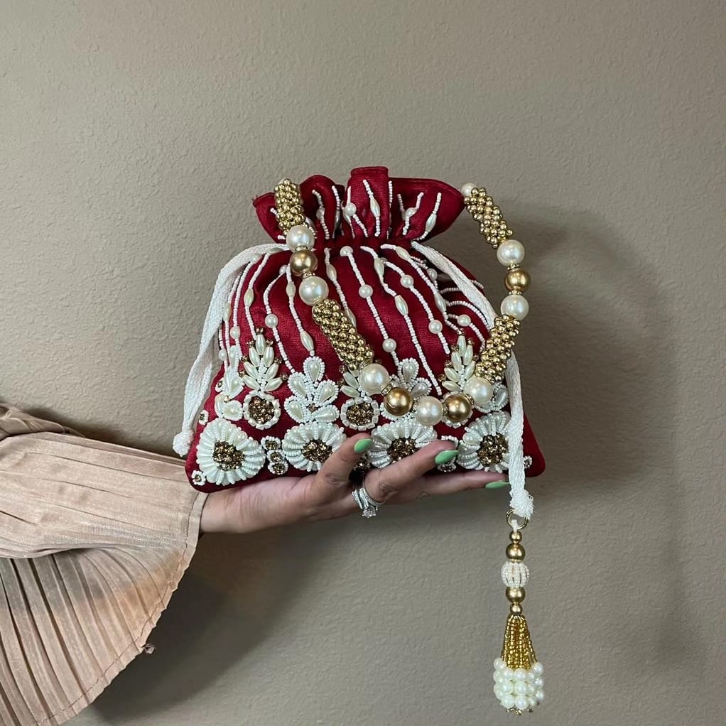 Statement Embroidered Bag for Special occasions by Rachel Christian