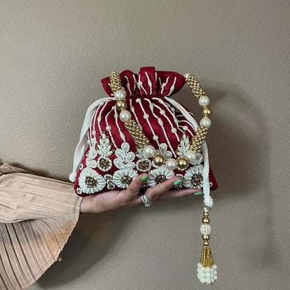 Statement Embroidered Bag for Special occasions by Rachel Christian