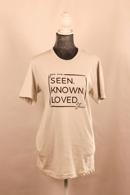 Seen.Known.Loved. SS Tee - Silver/Grey