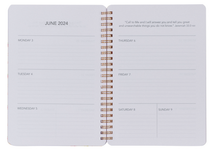 2024 Be Still and Know Wirebound Weekly Planner Psalm 46:10