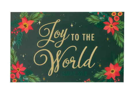 Joy to the World Christmas Pass Around Cards Set of 25