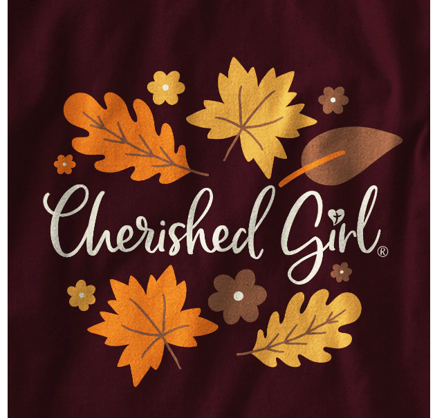 Cherished Girl Womens Long Sleeve T-Shirt Thankful Grateful