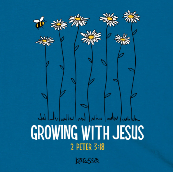 Kids T-Shirt Growing With Jesus