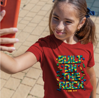 Kerusso Kids T-Shirt Building On The Rock Of Jesus
