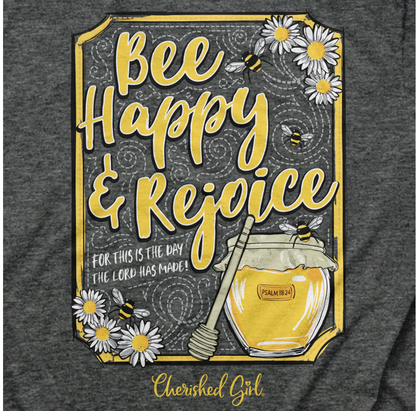 Womens T-Shirt Bee Happy