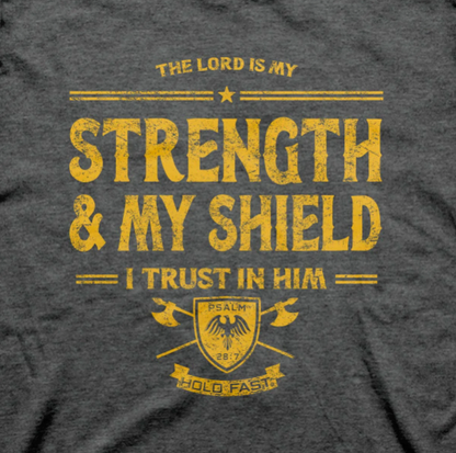 HOLD FAST Mens T-Shirt Strength & Shield