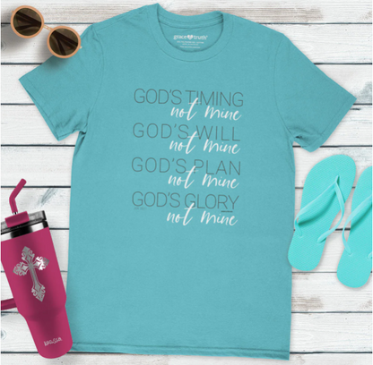 God's Plan Grace & truth Womens T-Shirt
