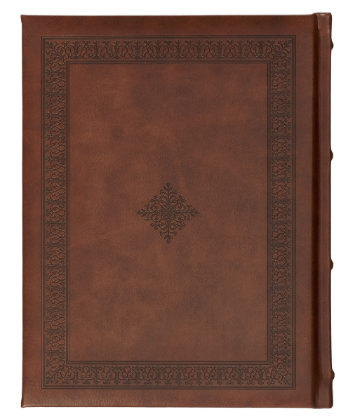 Brown Faux Leather Family Heritage Bible