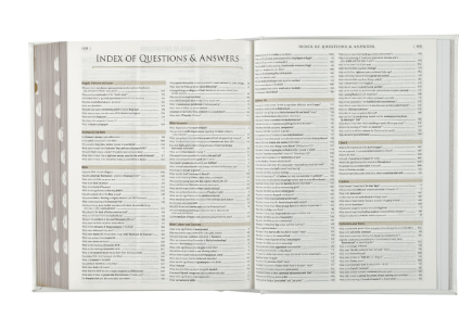 White Faux Leather Hardcover Family Heritage Bible