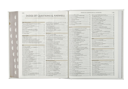 White Faux Leather Hardcover Family Heritage Bible