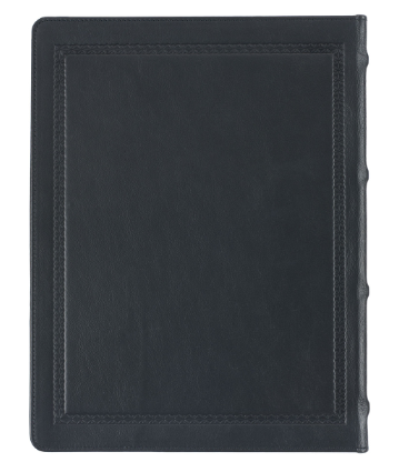 Black Full Grain Leather Family Heritage Bible