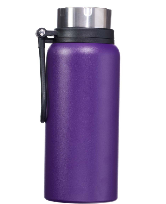 I Know the Plans Purple Stainless Steel Water Bottle - Jeremiah 29:11