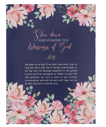 She is Blessed Navy Floral Guided Journal
