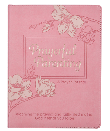Prayerful Parenting Pink Faux Leather Prompted Prayer Journal