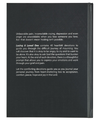Losing a Loved One Black Hardcover Devotional