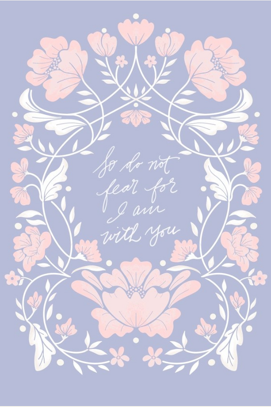 Isaiah 41:10 So do not fear, hand-drawn printable art print or planner cover