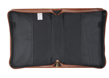 Trust in the Lord Honey-brown Faux Leather Classic Bible Cover - Proverbs 3:5
