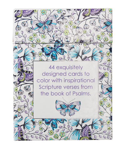 Psalms in Color Coloring Cards