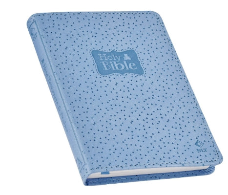 Blue Faux Leather NLT New Testament Keepsake Bible for Boys