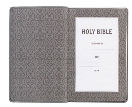 Charcoal Faux Leather Gift Edition King James Version Bible