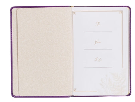 Praying the Psalms Purple Faux Leather Prayer Book by Ben Patterson