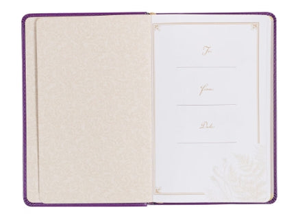 Praying the Psalms Purple Faux Leather Prayer Book by Ben Patterson