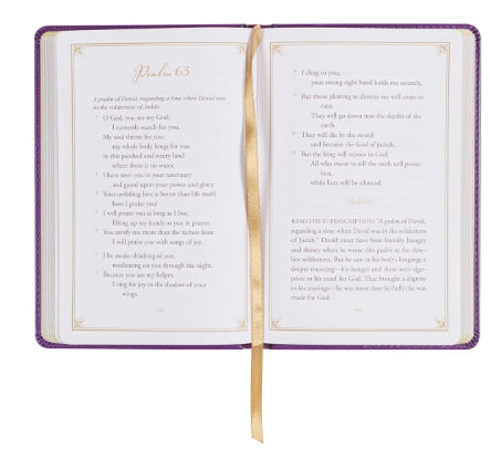 Praying the Psalms Purple Faux Leather Prayer Book by Ben Patterson