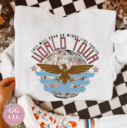 Soar On Wings World Tour -  Christian Shirt - Christian Apparel - Graphic Tee - Christian Gift (4-19)