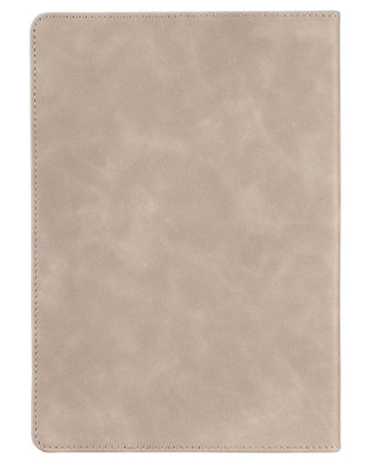Everything Beautiful Cream Floral Faux Leather Classic Journal - Ecclesiastes 3:11
