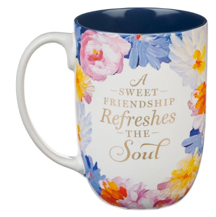 Sweet Friendship Watercolor Garden Ceramic Mug